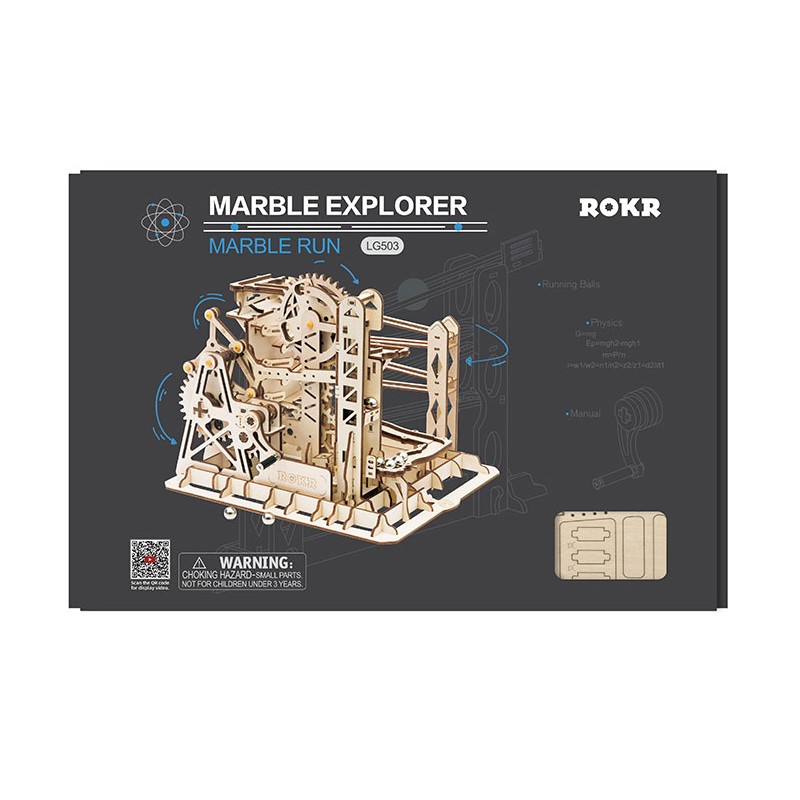 ROBOTIME Puzzle 3D Bois Course de Marbre - Maquette pour Adultes