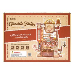 Maquette 3D en bois - Circuit à billes Chocolate Factory