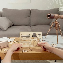 Maquette 3D en bois - Téléscope monoculaire