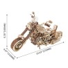 Maquette 3D en bois - Moto cruiser mécanique