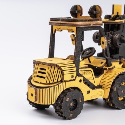 Maquette 3D en bois - Chariot élévateur à fourches