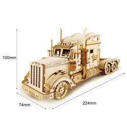 Maquette 3D en bois - Camion poids lourd