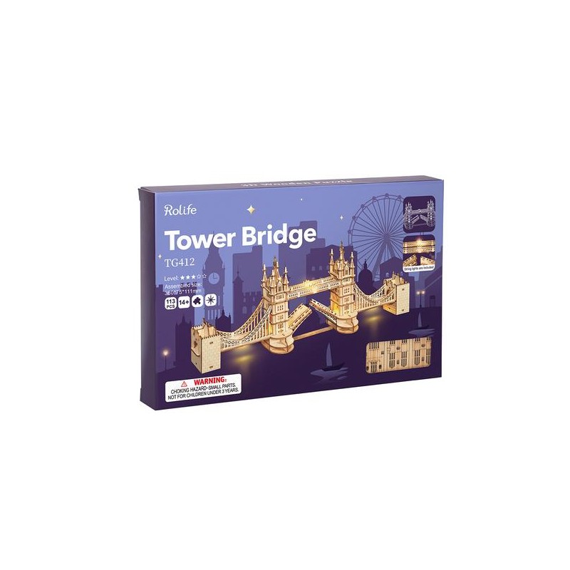 Maquette 3D en bois - Tower Bridge