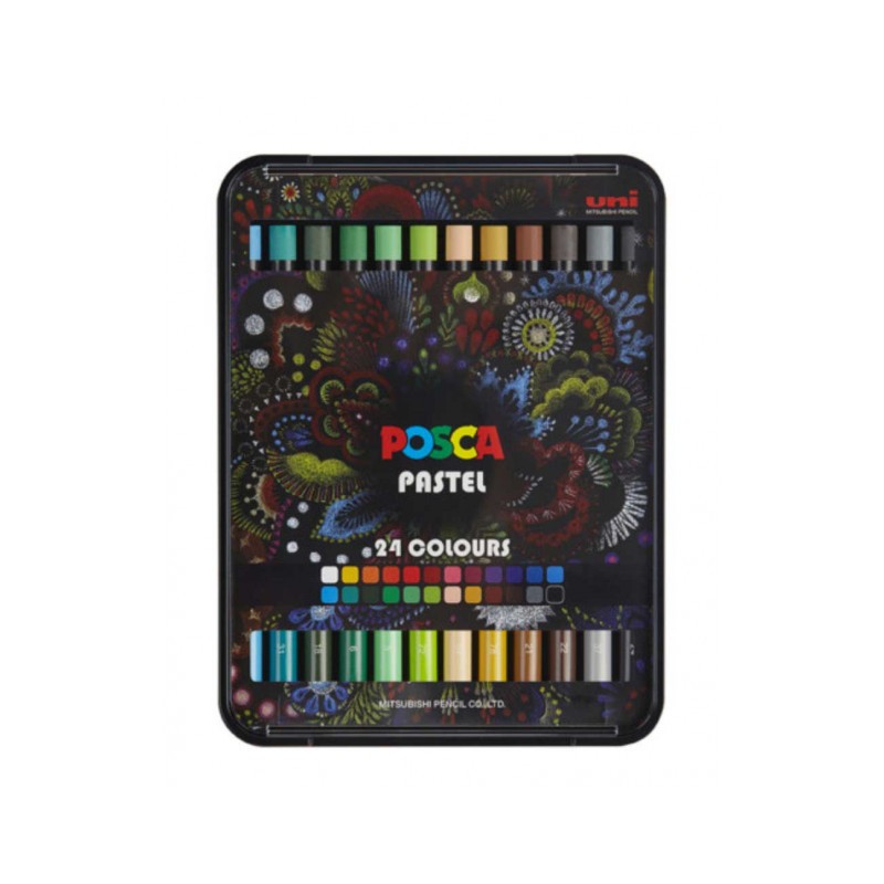 Coffret Posca de 36 crayons de couleurs Posca Pencils