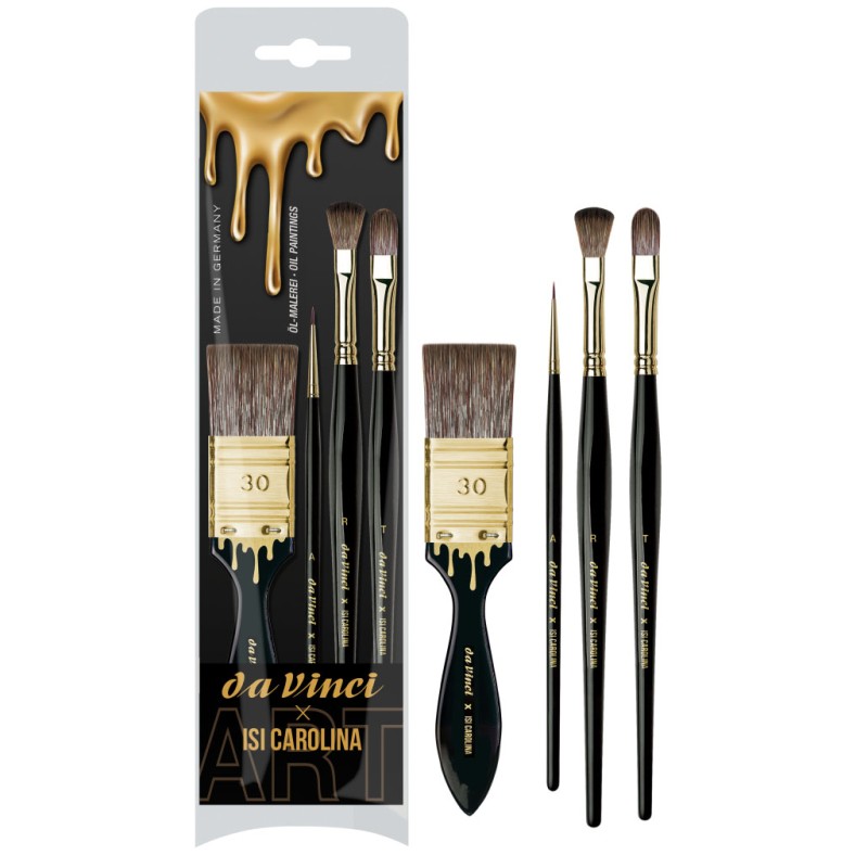 Set De Pinceaux Pour Peinture 8Pcs 1 1.5 2 3 4 Total