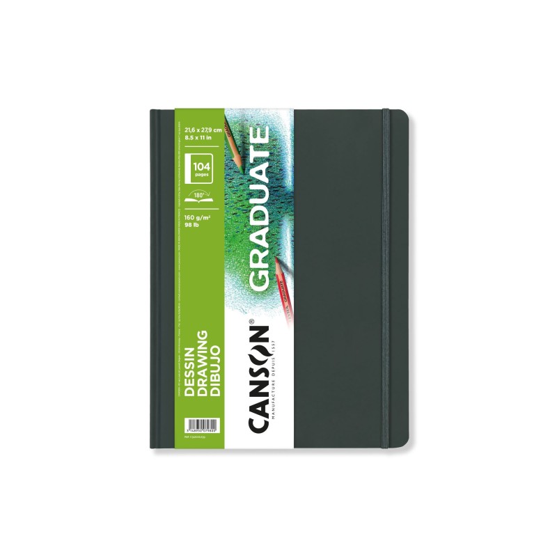 Carnets cousus Dessin Canson Graduate 160 g/m², 52 fls