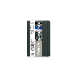 Carnet cousu Mixed Media Gris Canson Graduate 220 g/m², 32 fls