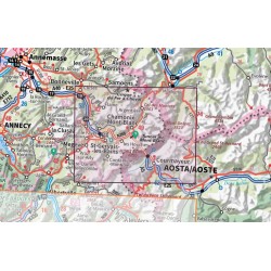Carte en relief IGN Massif du Mont-Blanc - 94x114cm