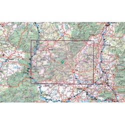 Carte en relief IGN Cévennes, Gorges du Tarn et de l'Ardèche - 113x80 cm
