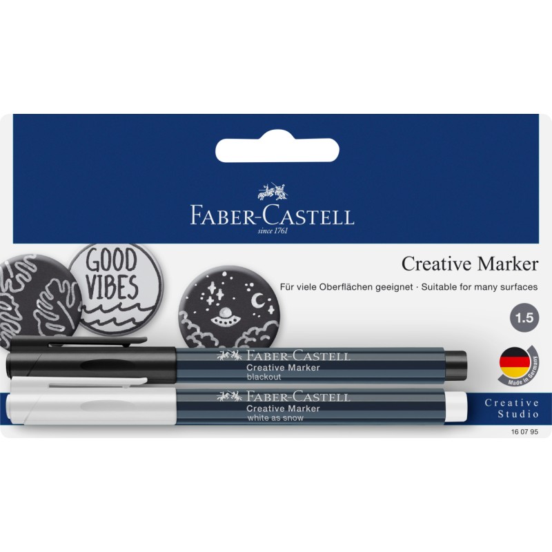 Set de 2 feutres multi-supports Creative Marker