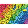 Puzzle 1000 pièces - Arc-en-ciel de papillons