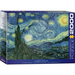 Puzzle 2000 pièces - La nuit étoilée, de Van Gogh