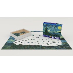 Puzzle 2000 pièces - La nuit étoilée, de Van Gogh
