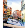 Peinture par numéros 40x50cm sur toile roulée - Aquarelle de Venise