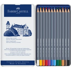 Boîtes métal crayons de couleur aquarellables Goldfaber Aqua