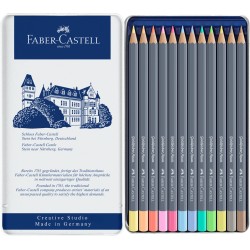 Boîtes métal crayons de couleur aquarellables Goldfaber Aqua