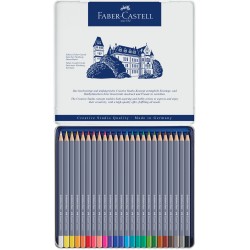 Boîtes métal crayons de couleur aquarellables Goldfaber Aqua