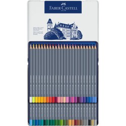Boîtes métal crayons de couleur aquarellables Goldfaber Aqua