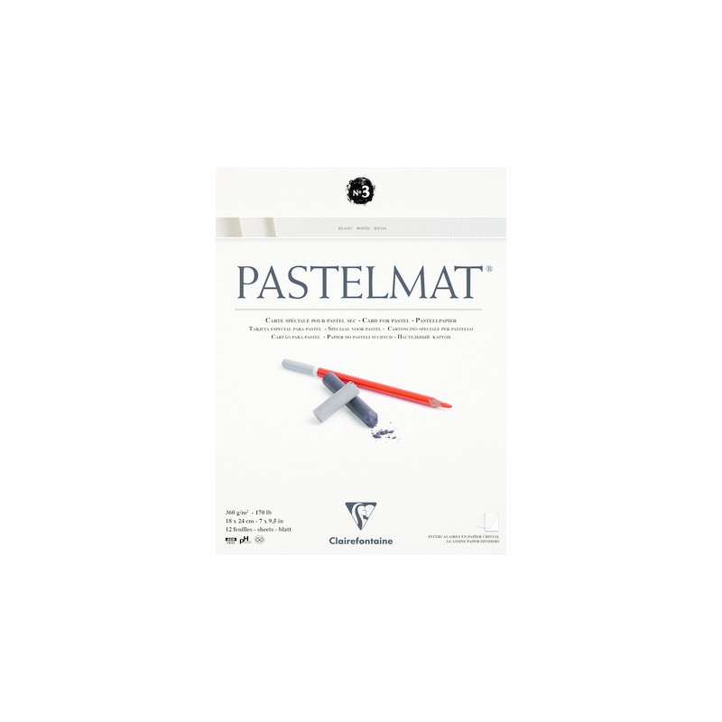 Blocs papier Pastelmat 360g/m², assortiment n°3