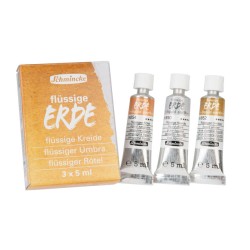 Set de fusains liquides assortis 3x 5 ml