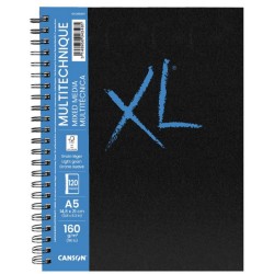 Carnets Mix Média Texturé XL 300 g/m², feuilles spiralées