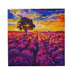 Kit tableau à diamanter Crystal Art 30x30cm - Lavande