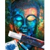 Broderie diamant 40x50cm sur toile roulée - Bouddha 2