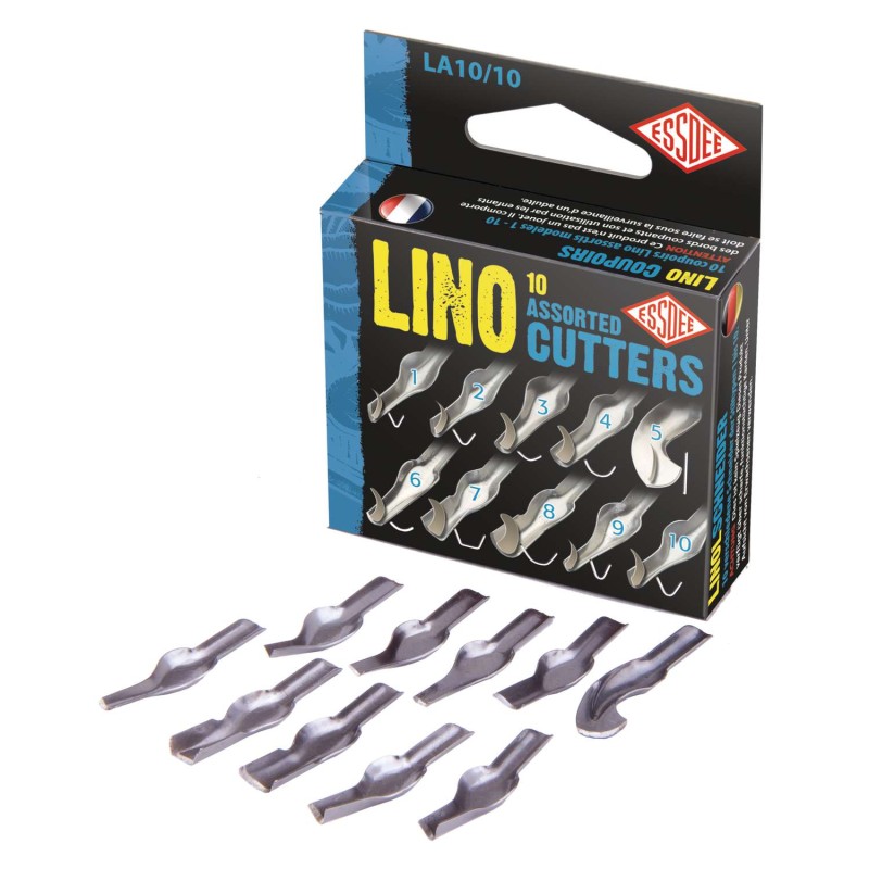 Assortiments de 10 gouges pour linogravure Essdee