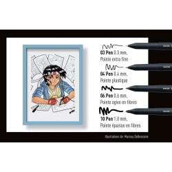 Set de 4 feutres Pigma Sensei Sakura