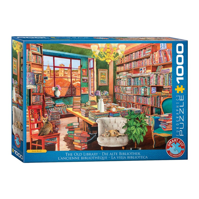 Puzzle 1000 pièces - L'ancienne bibliothèque, de Guido Borelli