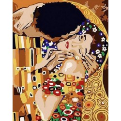 Peinture par numéros sur chassis 40x50cm - Tendre baiser