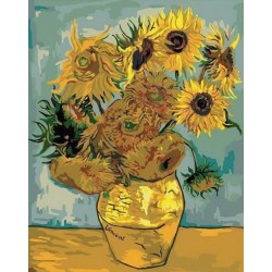 Peinture par numéros sur chassis 40x50cm- Van Gogh Tournesols