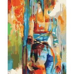 Peinture par numéros 40x50cm sur toile roulée - Beauté en couleurs