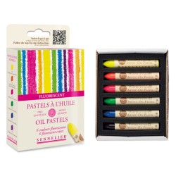 Boite carton de pastels à l'huile Sennelier