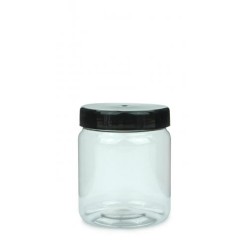 Pot cylindrique vide en plastique
