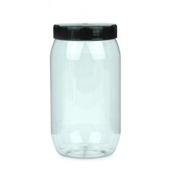 Pot cylindrique vide en plastique