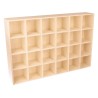 Etagère en bois de 24 cases - 35,9x24x5,7 cm