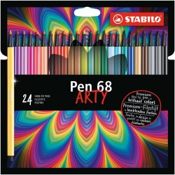 Etui en carton de feutres Pen 68 Arty Stabilo 