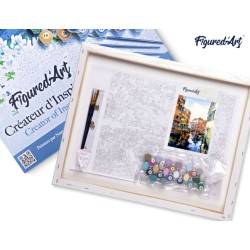 Peinture par numéros Aquarelle de Venise sur châssis 40x50 cm