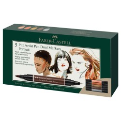 Set thématique de 5 marqueurs Pitt Artist Pen Dual Marker