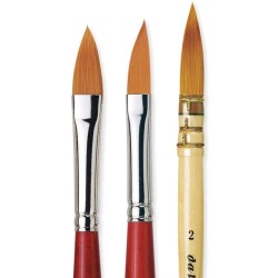 Coffret de 3 pinceaux aquarelle synthétiques Spin