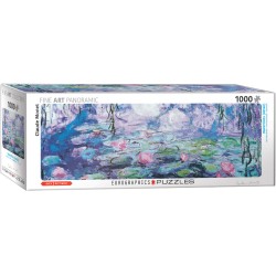 Puzzle 1000 pièces - Panoramique Les Nymphéas (détail), de Monet