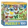 Puzzle 100 pièces - Papillons de jardin
