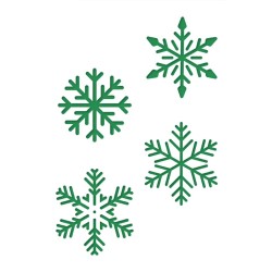 Pochoir Flocons de neige assortis