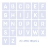 Set de pochoirs Alphabet Rond x26 lettres