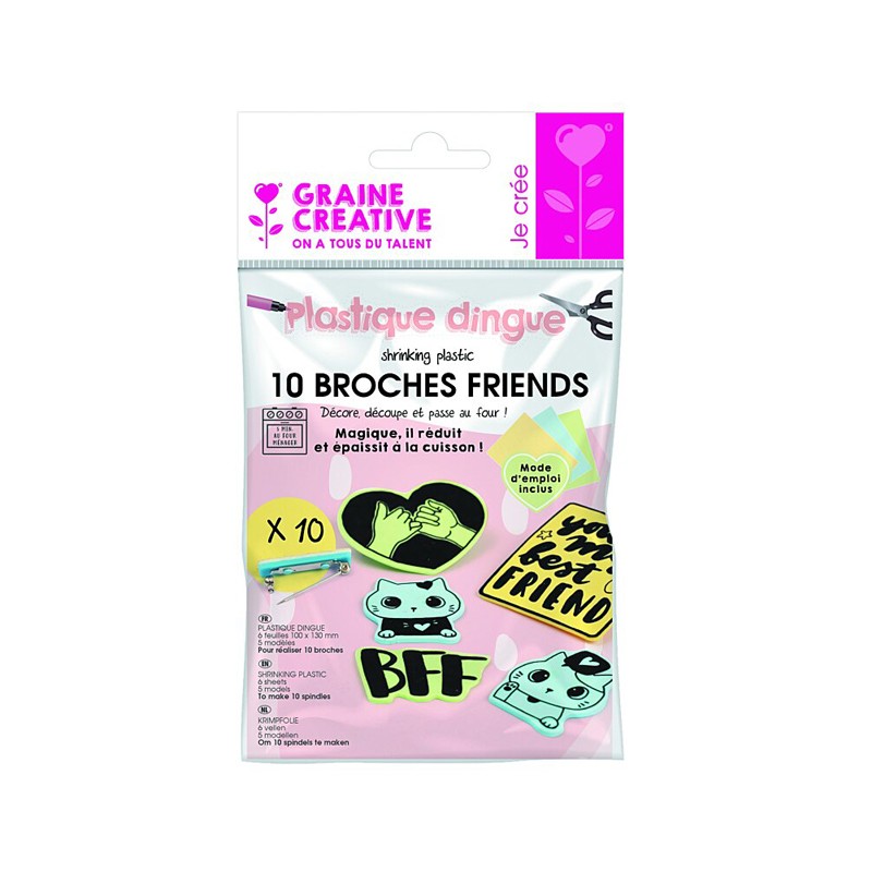 Kit Plastique dingue - 10 broches Friends