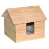 Porte-bloc papier en bois forme maison 120x120x105mm