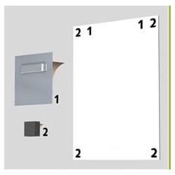 Mini-blocs mousse adhésifs 20x20x13mm - Lot de x4