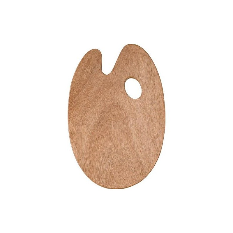 Palette ovale en bois