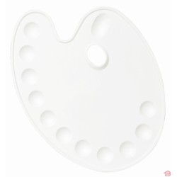 Palette ovale en plastique
